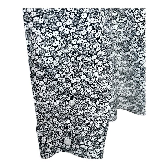 L.L. Bean Wrinkle-Free Pinpoint Oxford Womens 2X Plus Shirt Floral Print - Picture 3 of 6